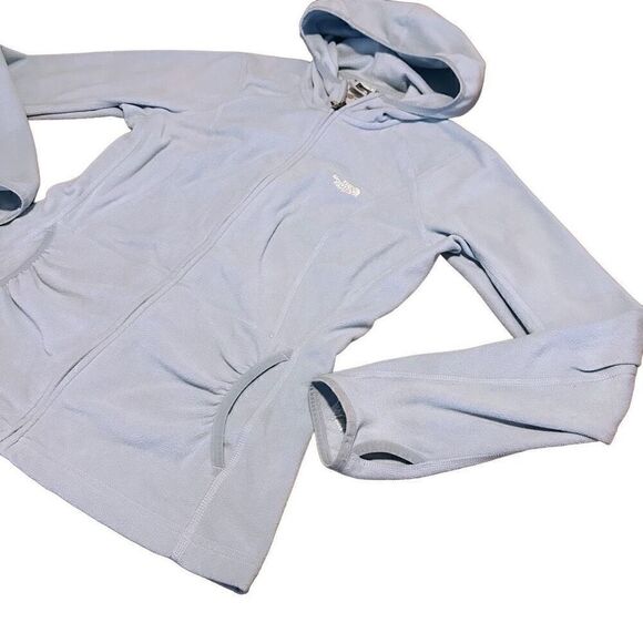 The North Face Jacket Womens Blue Fleece Full Zip Fleece TKA 100 Thumb Holes M - Picture 3 of 11